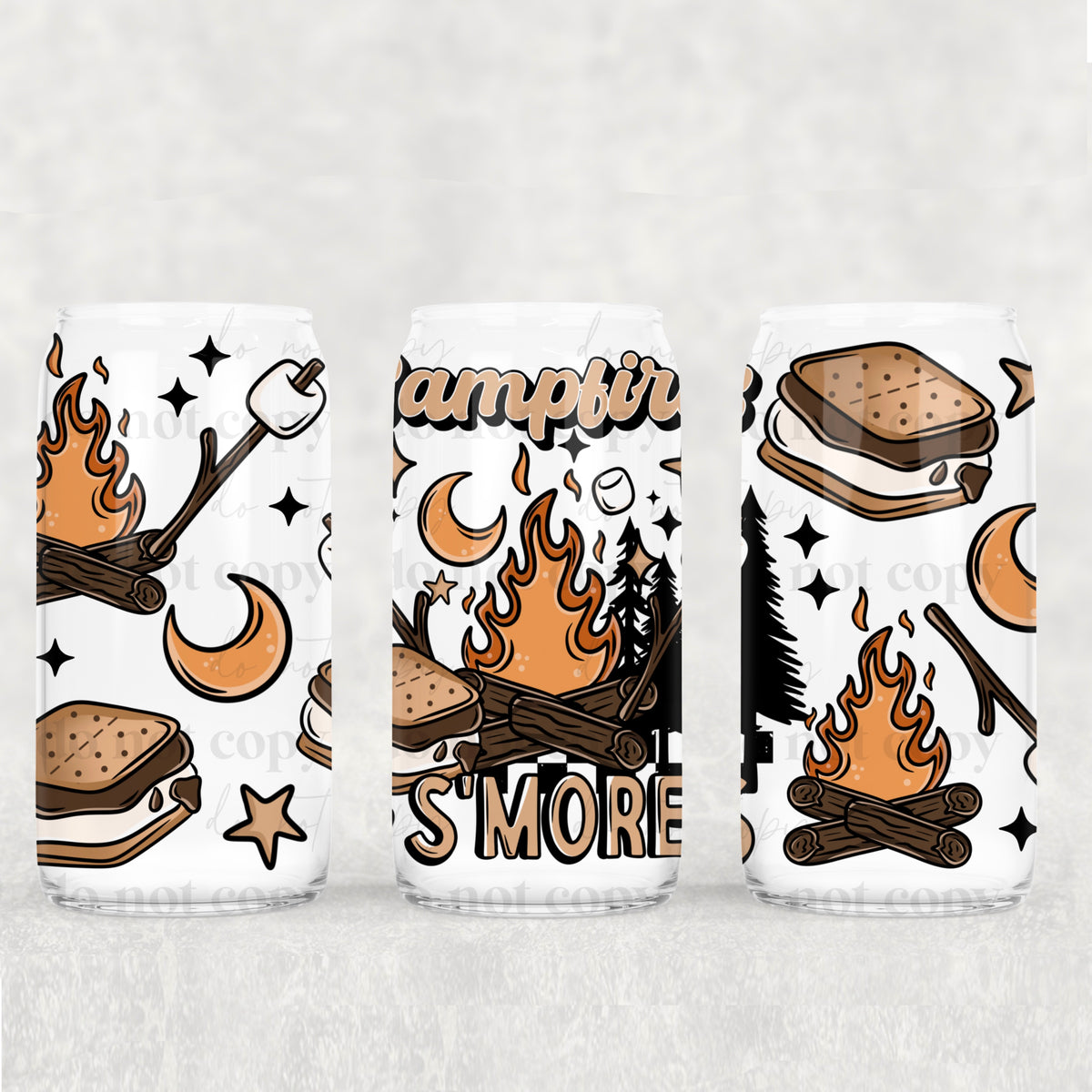 0239 campfires and smores (CSC) UV DTF WRAP