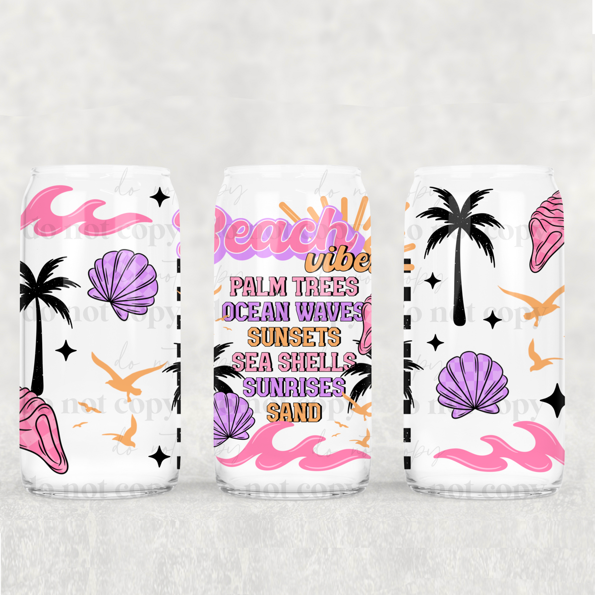 0246 beach vibes (CSC) UV DTF WRAP