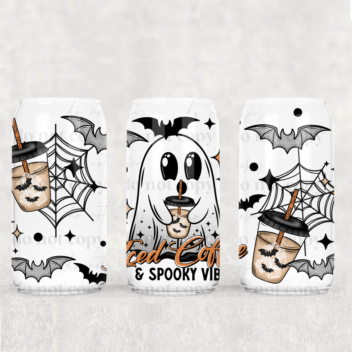 0250 iced coffee and spooky vibes (CSC) UV DTF WRAP