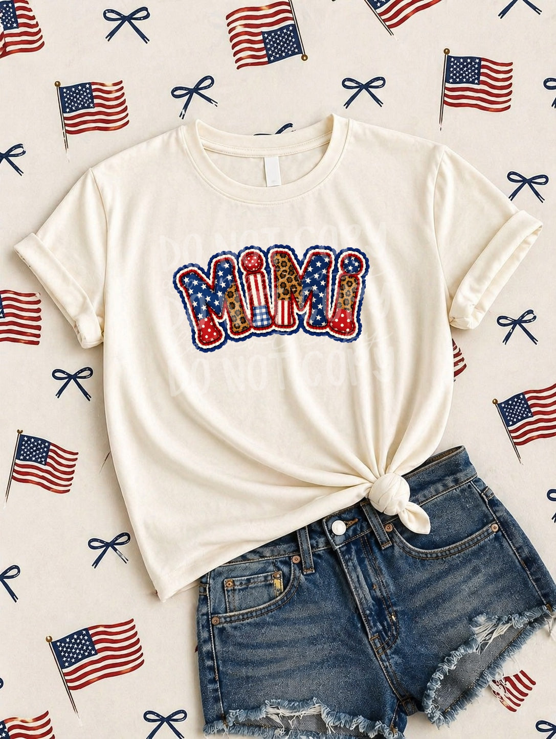 Mimi ruffles and patchwork (PH) DTF Transfer