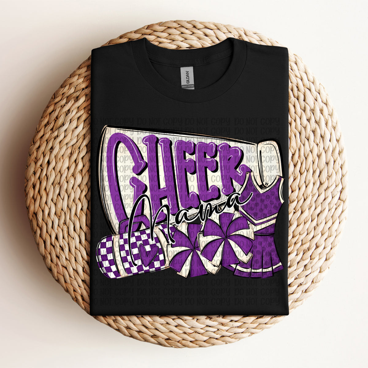 Cheer mama purple (VP) DTF Transfer