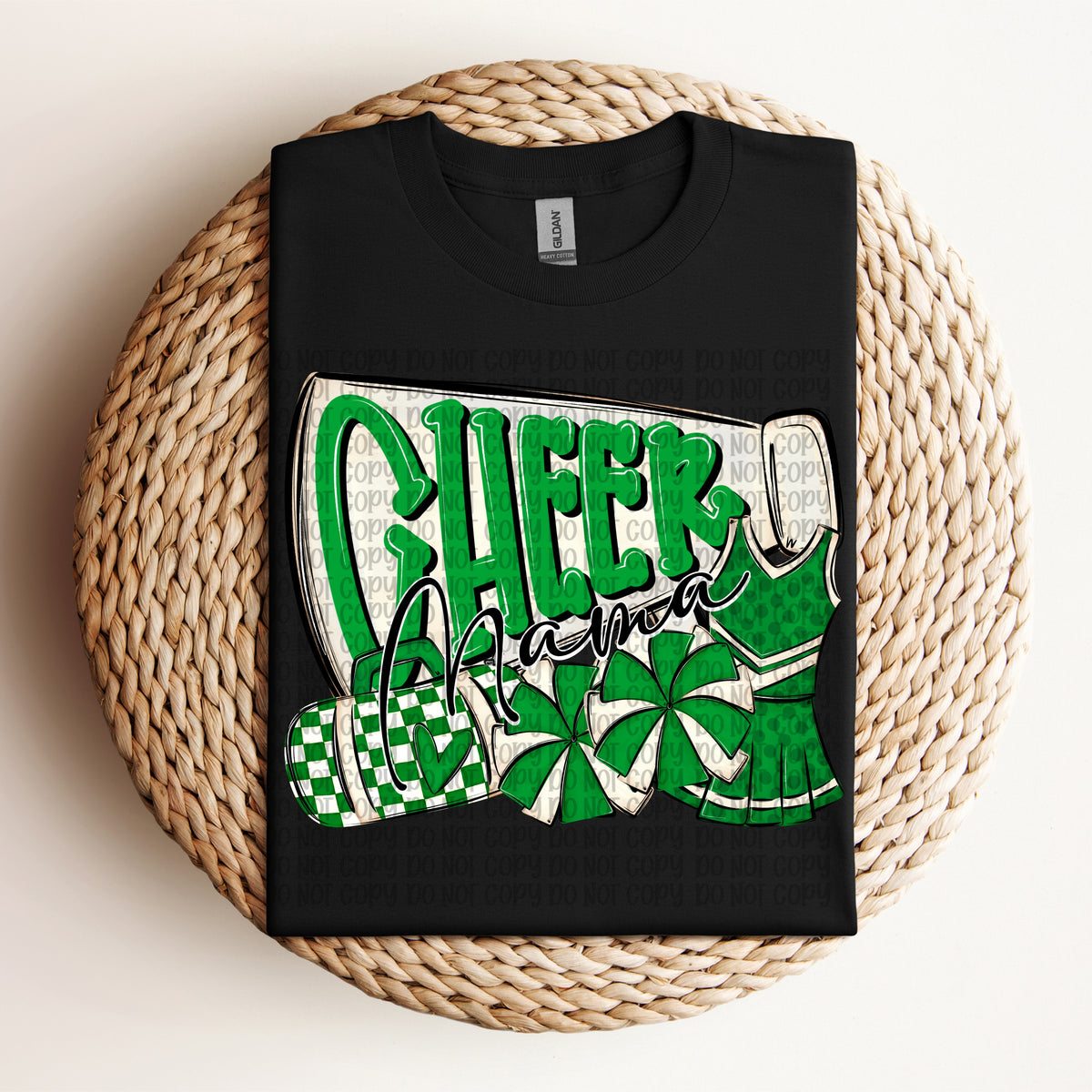 Cheer mama green (VP) DTF Transfer