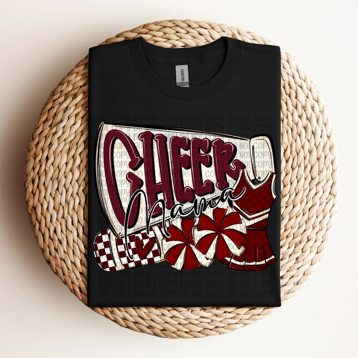 Cheer mama maroon (VP) DTF Transfer