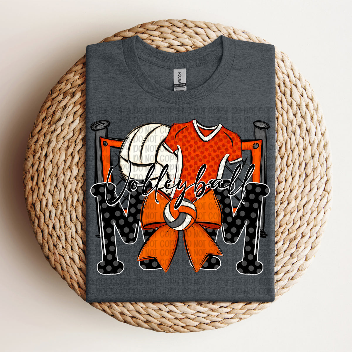 Volleyball mom orange (VP) DTF Transfer