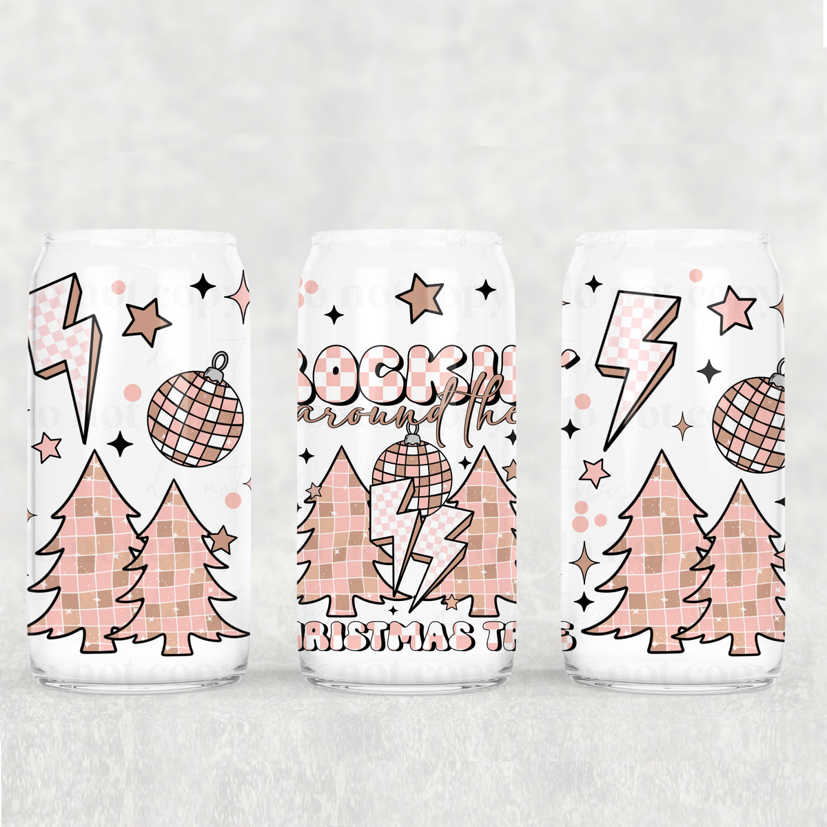 0301 rockin around the christmas tree (CSC) UV DTF WRAP