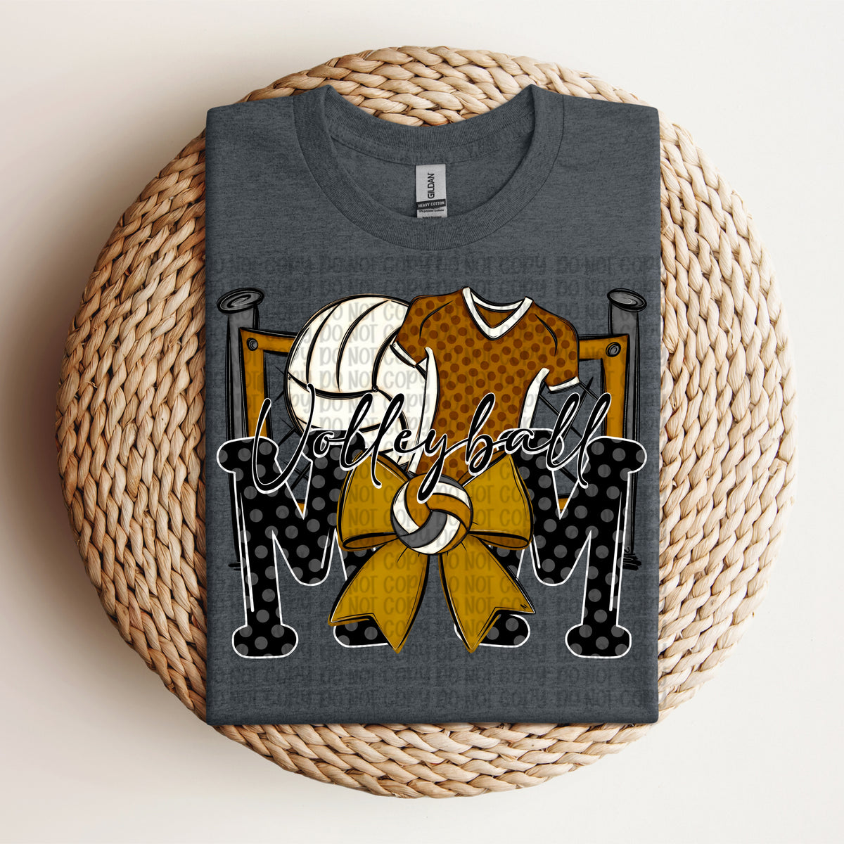 Volleyball mom gold (VP) DTF Transfer