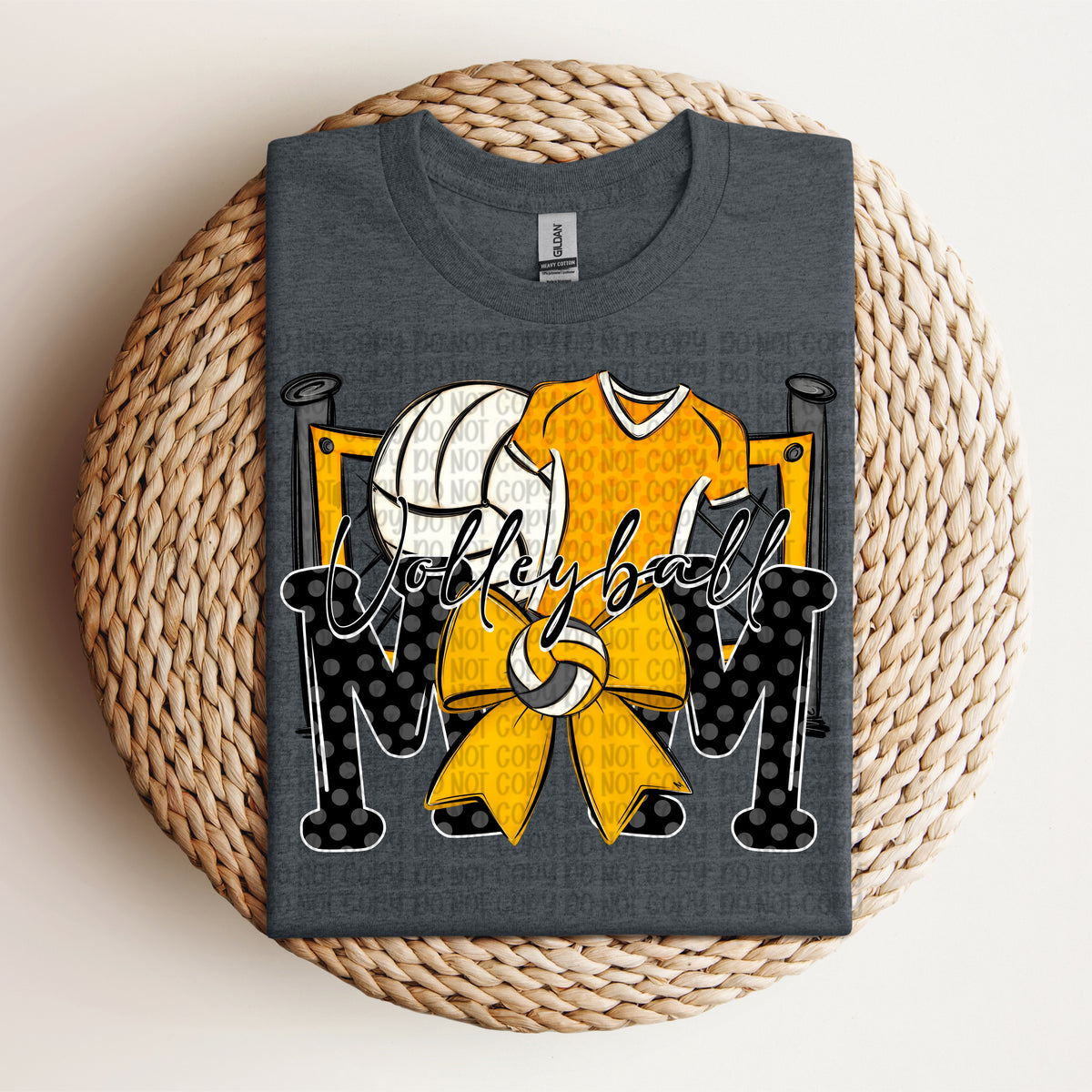 Volleyball mom yellow (VP) DTF Transfer