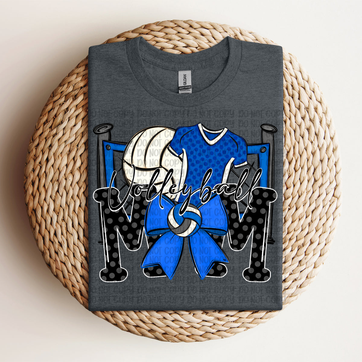 Volleyball mom blue (VP) DTF Transfer