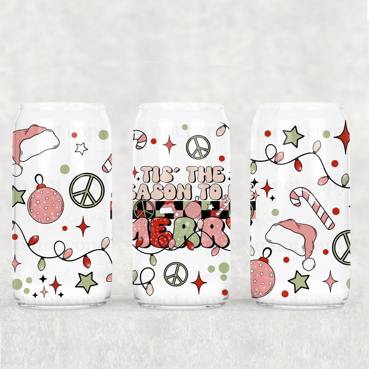 0305 tis the season to be merry (CSC) UV DTF WRAP
