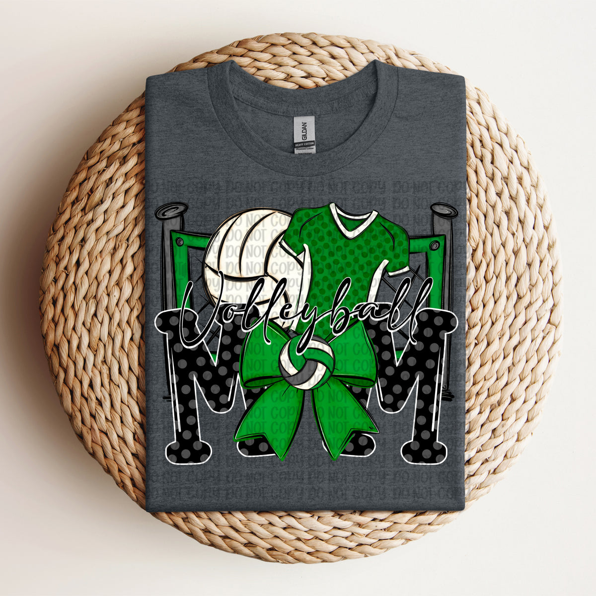 Volleyball mom green (VP) DTF Transfer
