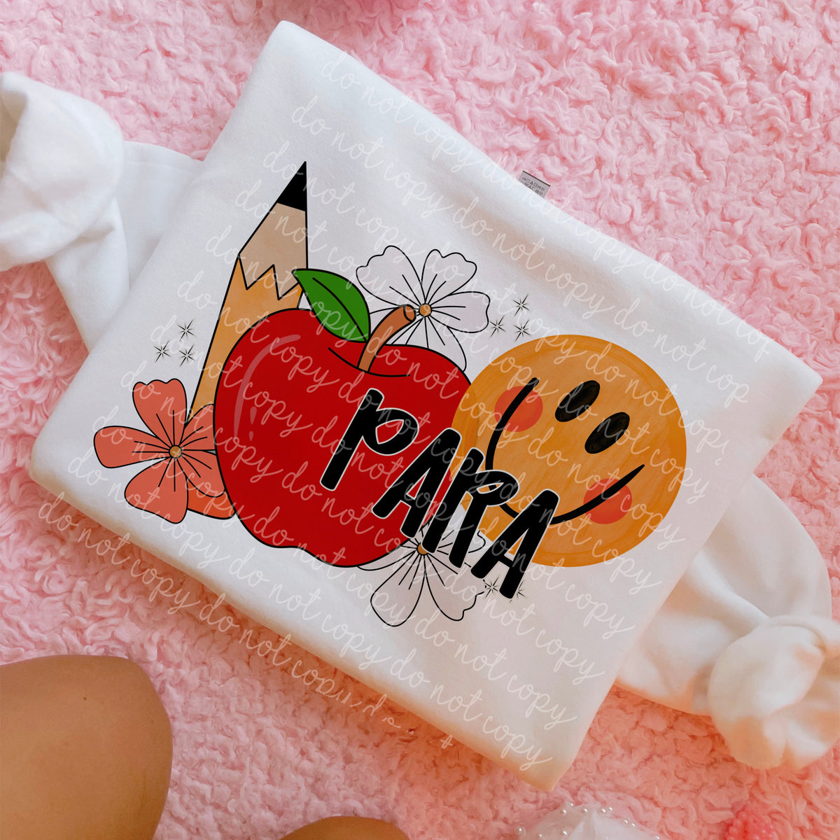 Para (Pencil, Apple, Smiley Face) (MMD) DTF Transfer