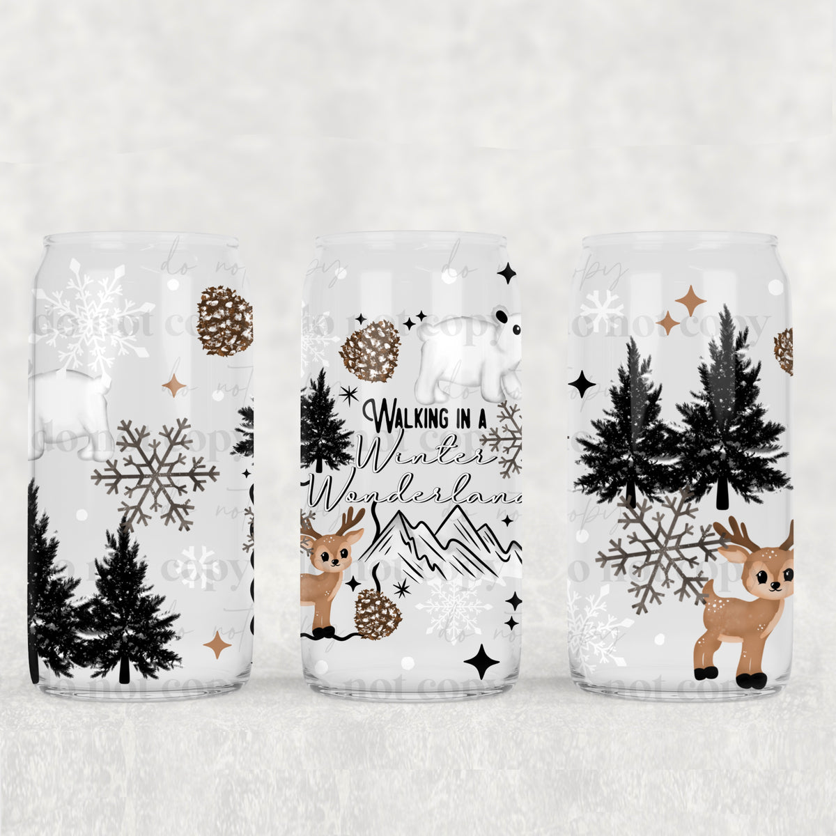 walking in a winter wonderland 0336 (CSC) UV DTF WRAP