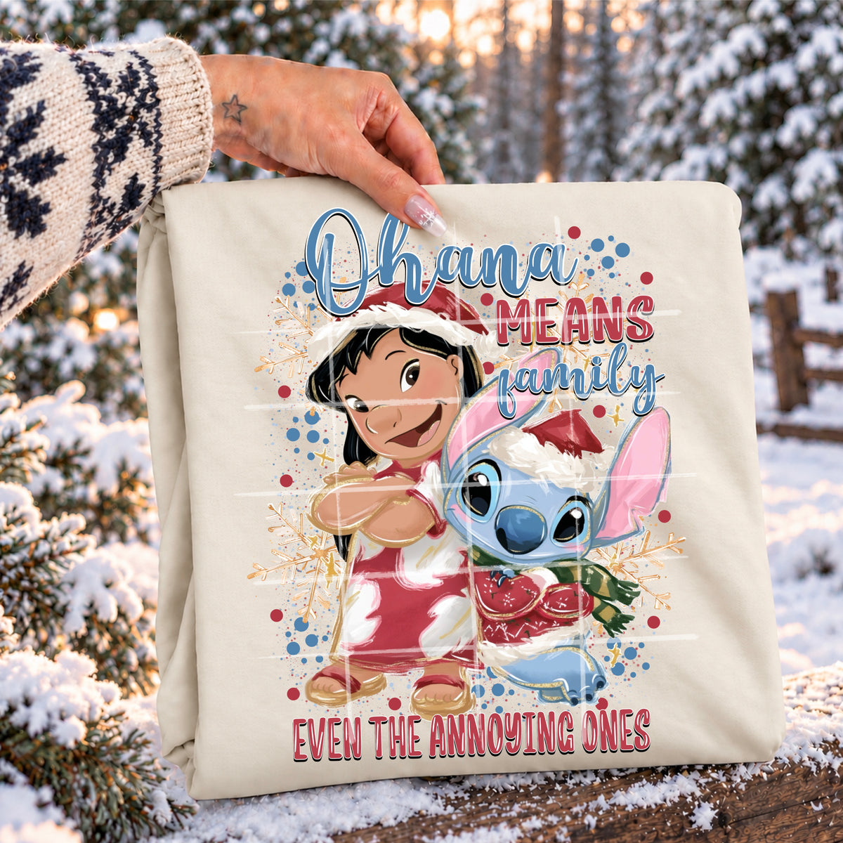 Ohana means family, even the annoying ones-Lilo(tingler) DTF Transfer