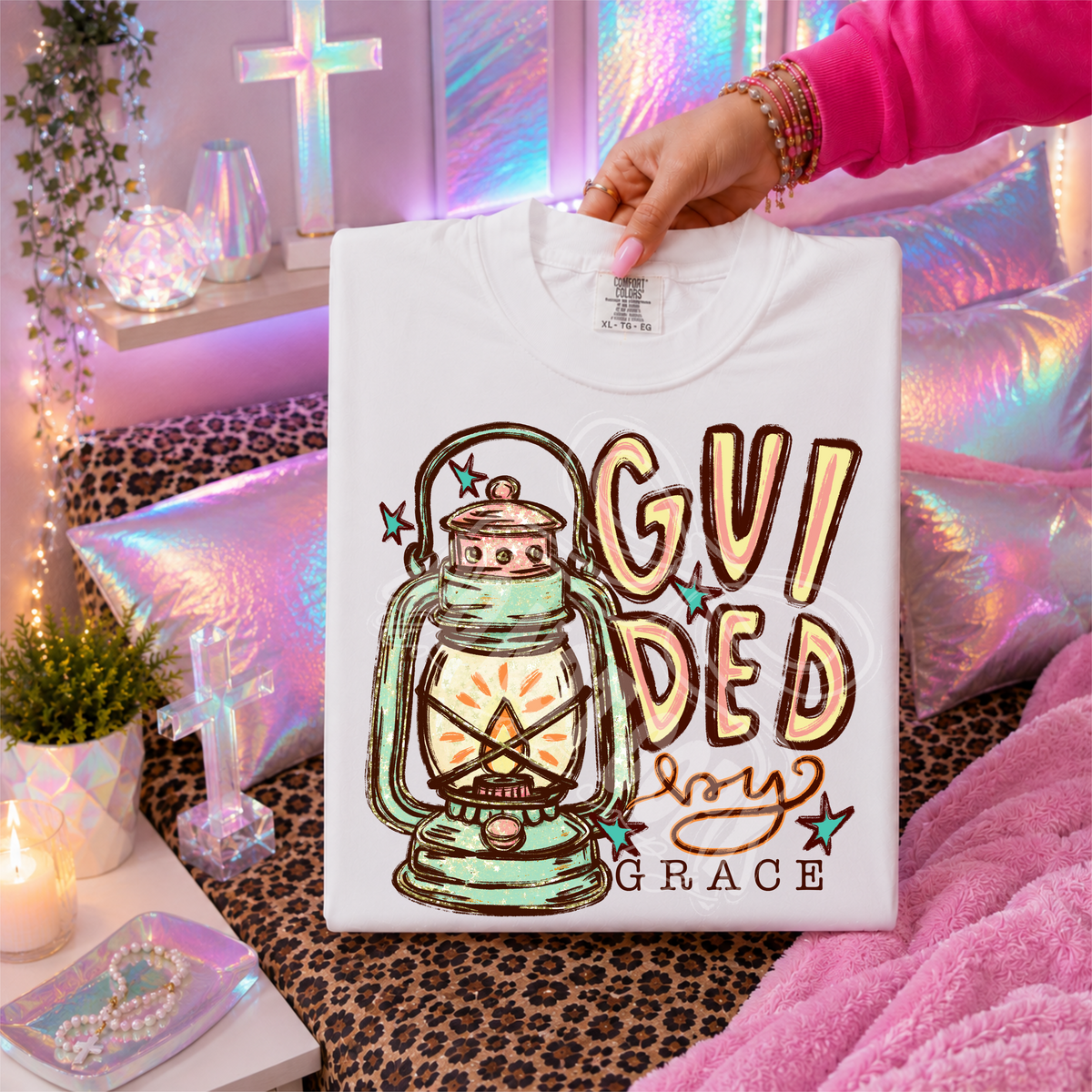 Guided by grace lantern (C's)DTF Transfer