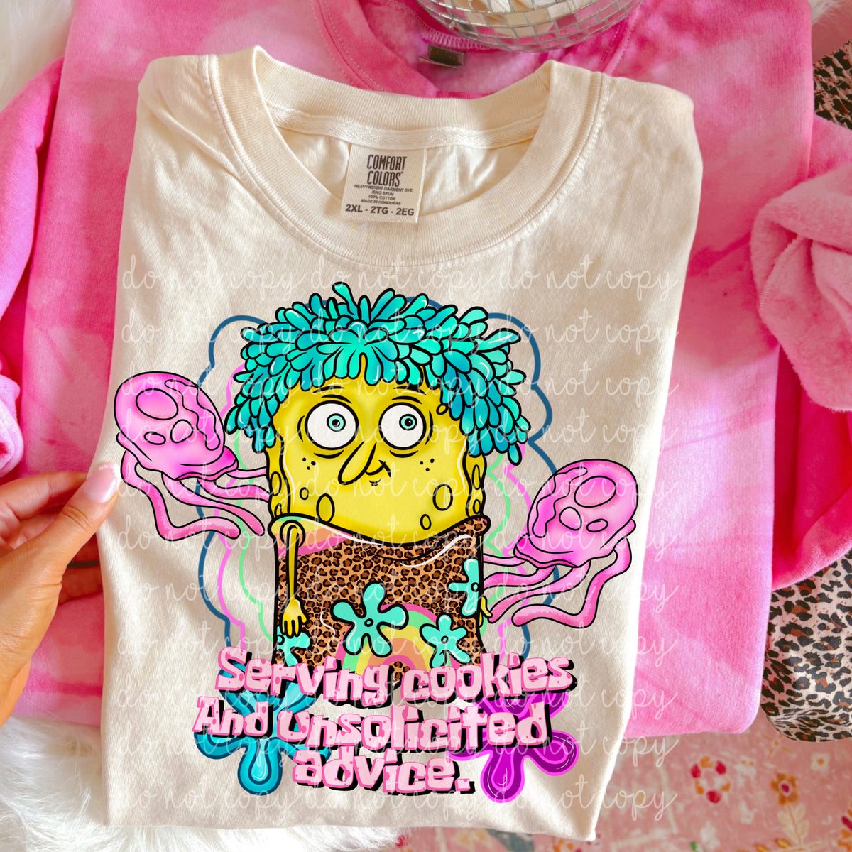 Serving cookies and unsolicited advice sponge(MMD) DTF Transfer