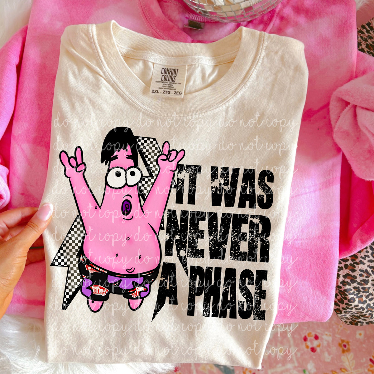 Pink star it was never a phase (MMD) DTF Transfer