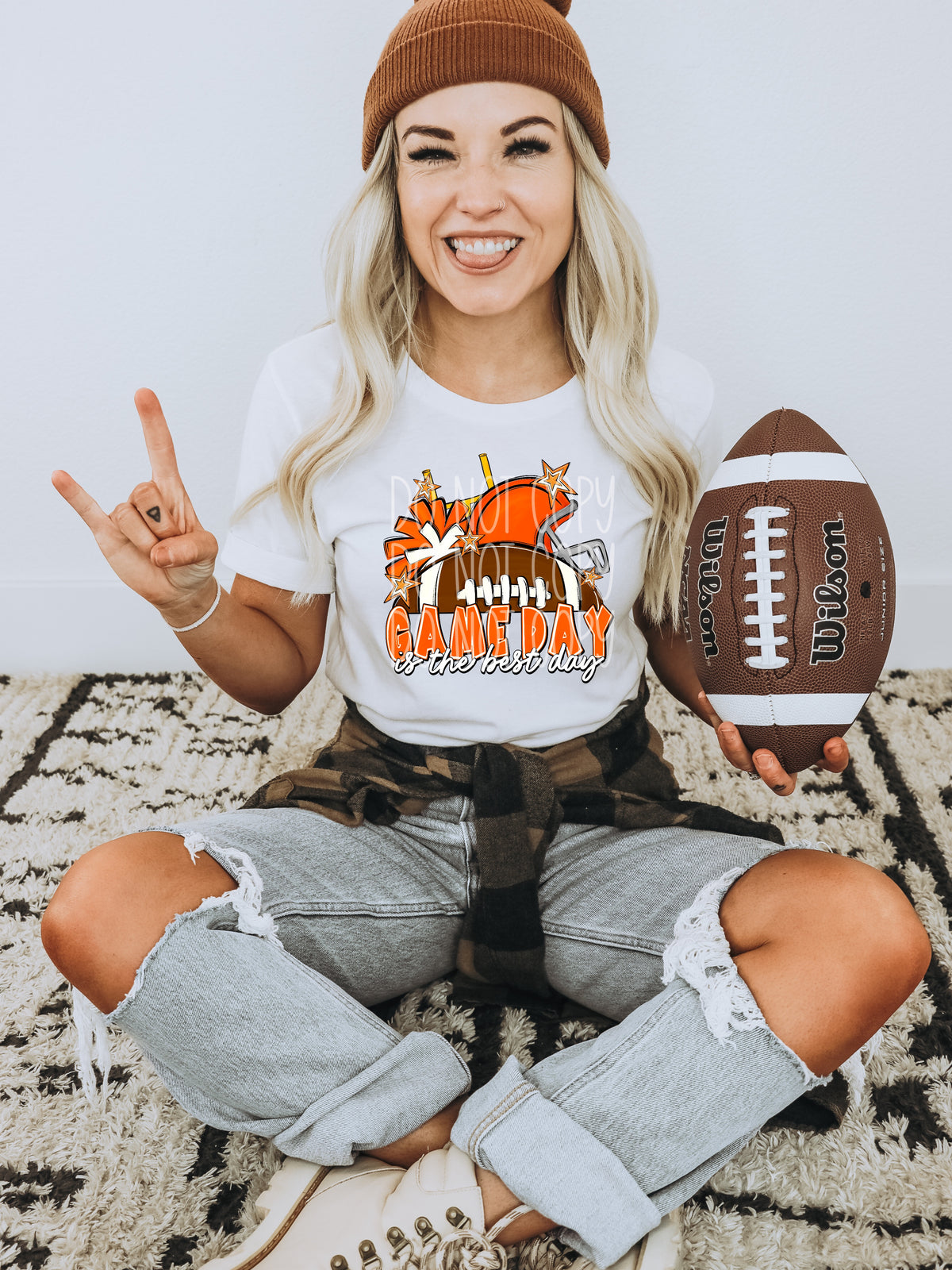 Game day is the best day ORANGE (PH) 109360 DTF transfer