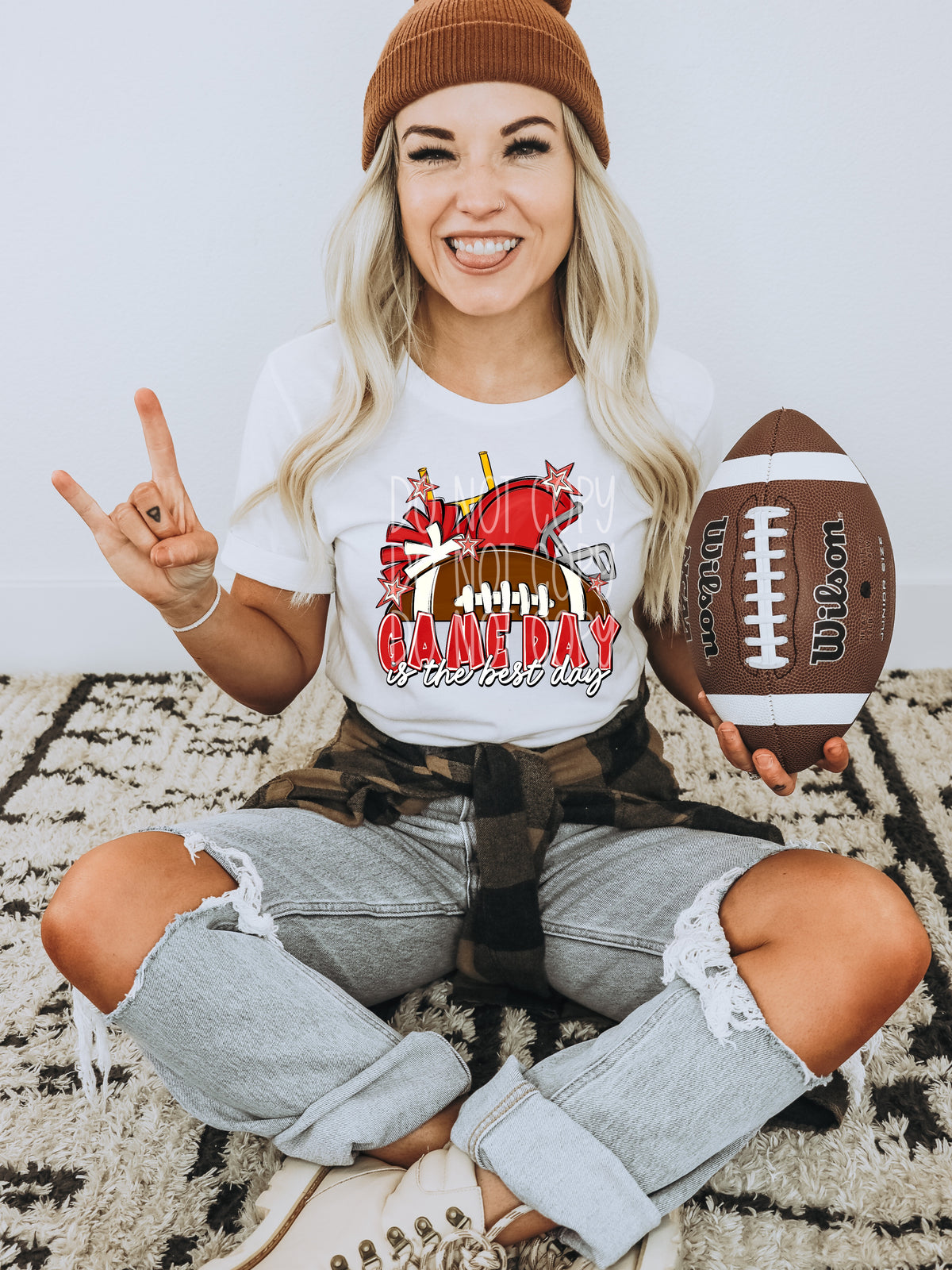 Game day is the best day RED (PH) 109364 DTF transfer