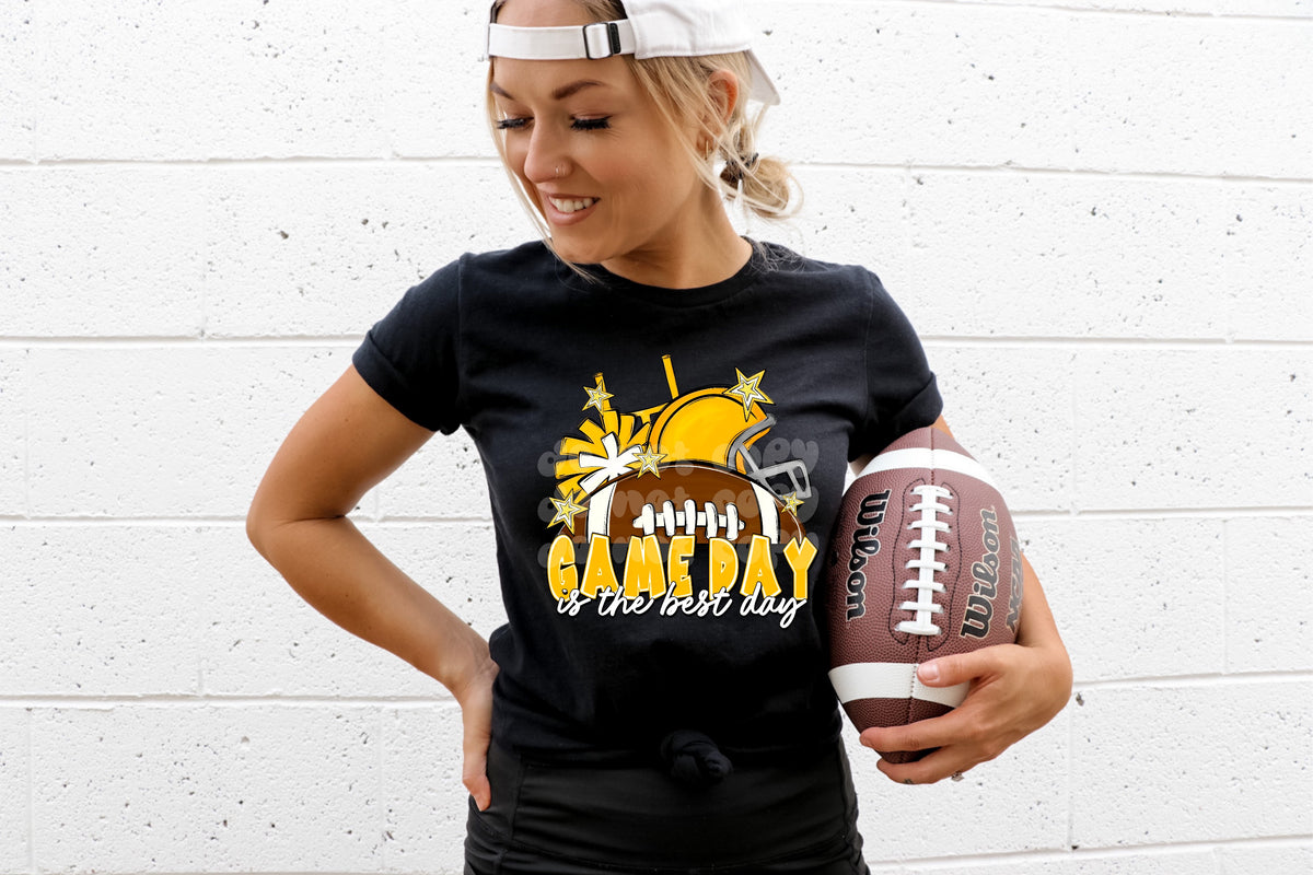 Game day is the best day YELLOW (PH) 109365 DTF transfer