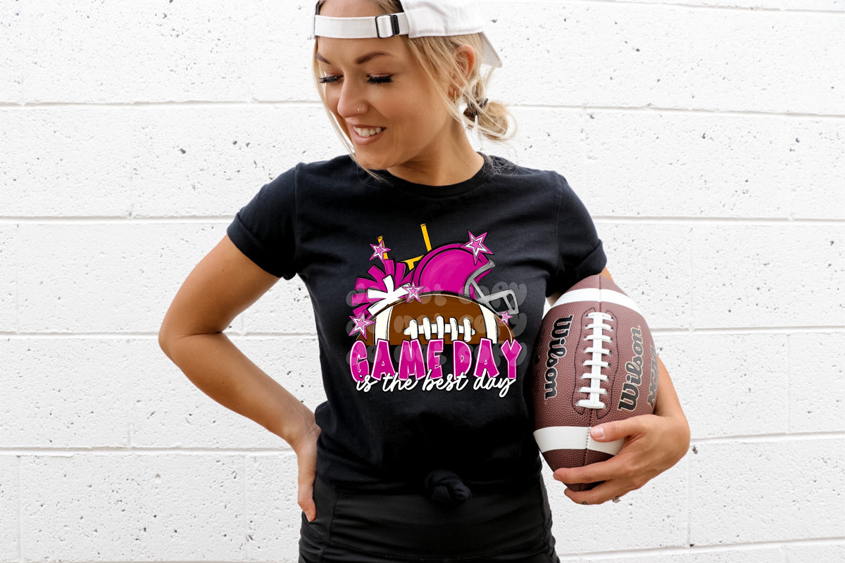 Game day is the best day PINK (PH) 109367 DTF transfer