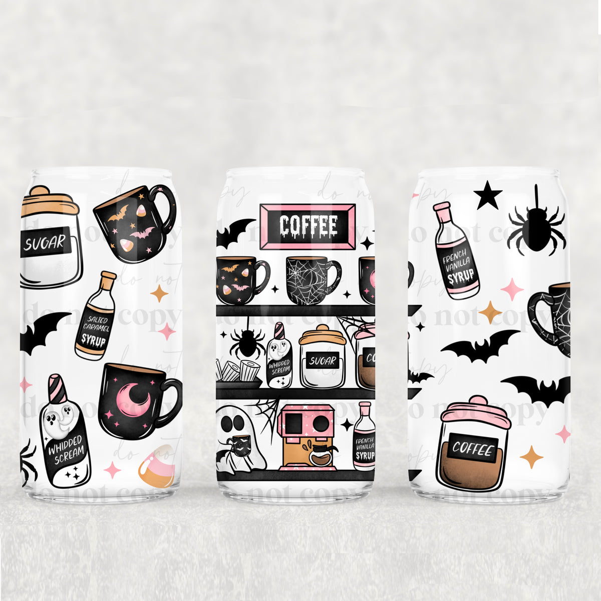 Spooky coffee (CSC) UV DTF WRAP