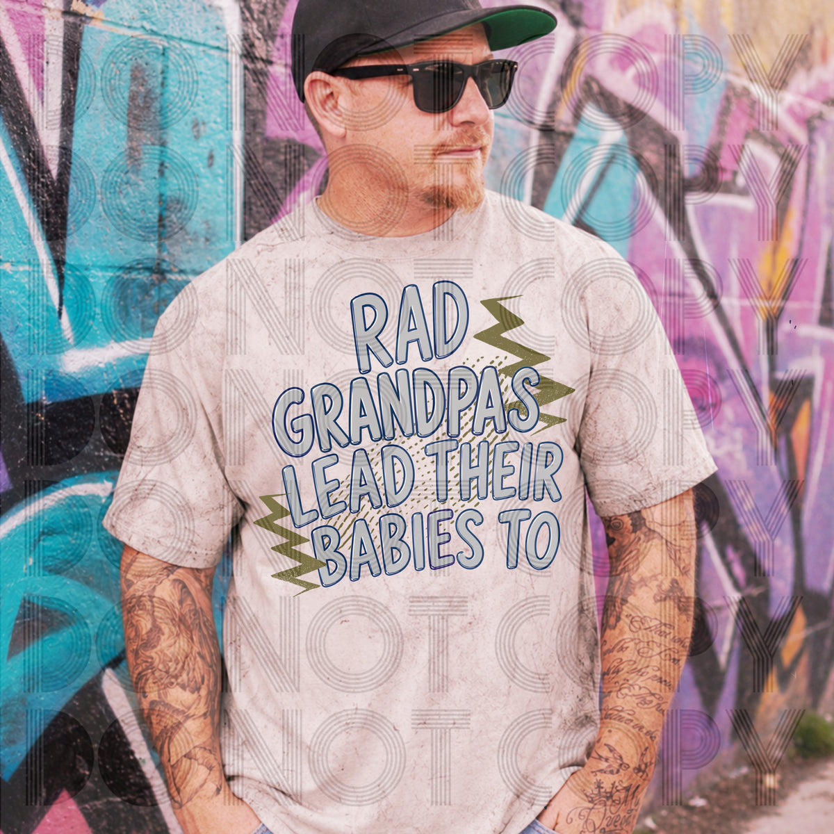 Rad grandpa's lead their babies to (Renewed) DTF Transfer