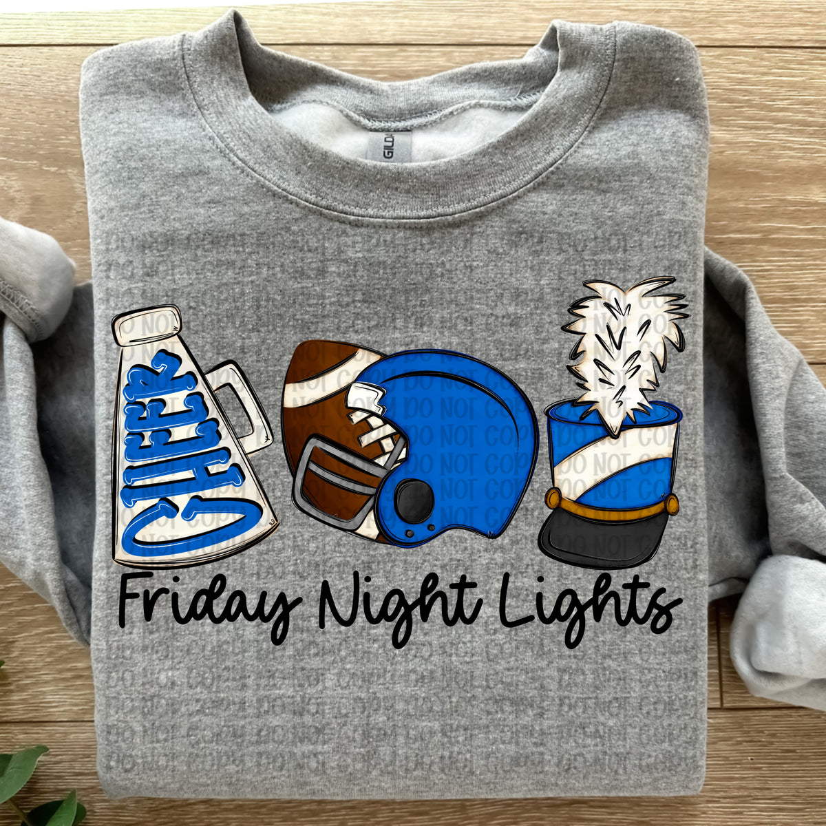 Friday night lights blue (VP) DTF Transfer