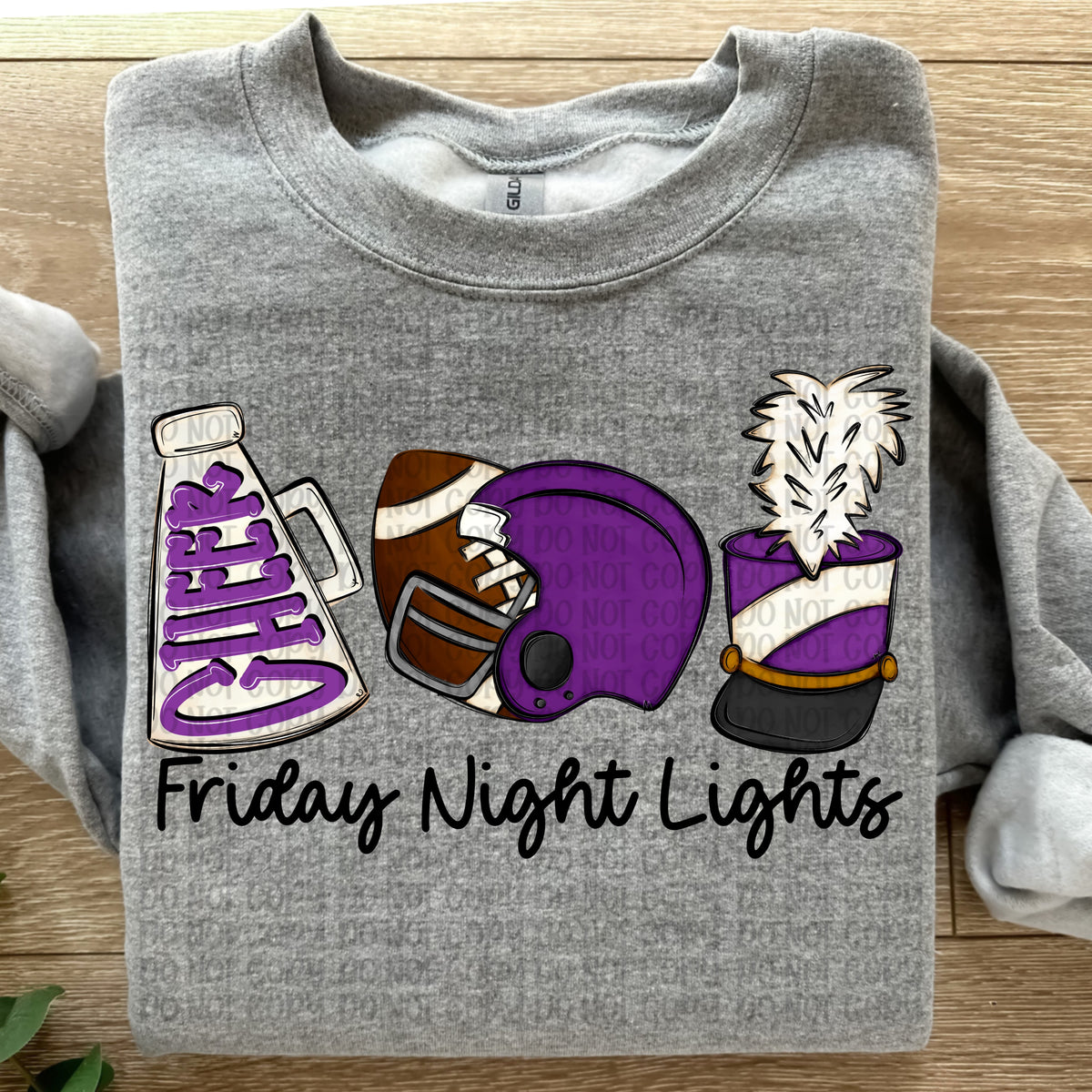 Friday night lights purple (VP) DTF Transfer