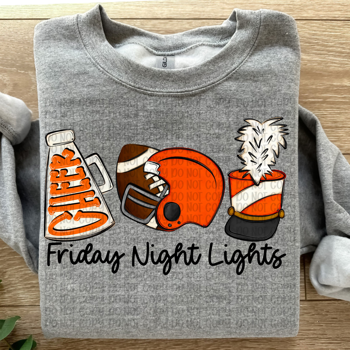Friday night lights orange (VP) DTF Transfer