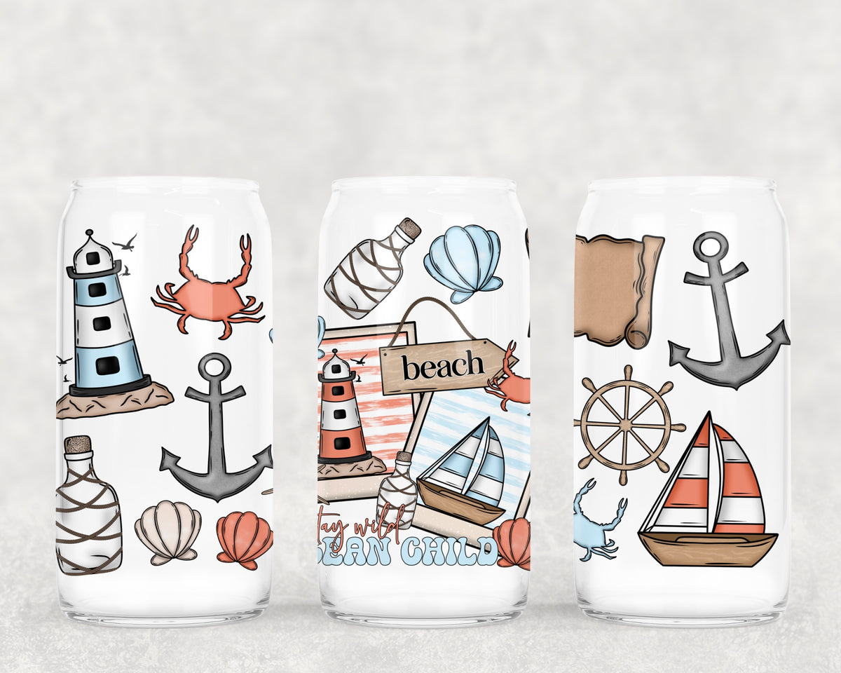 0461 beach items (CSC) UV DTF WRAP