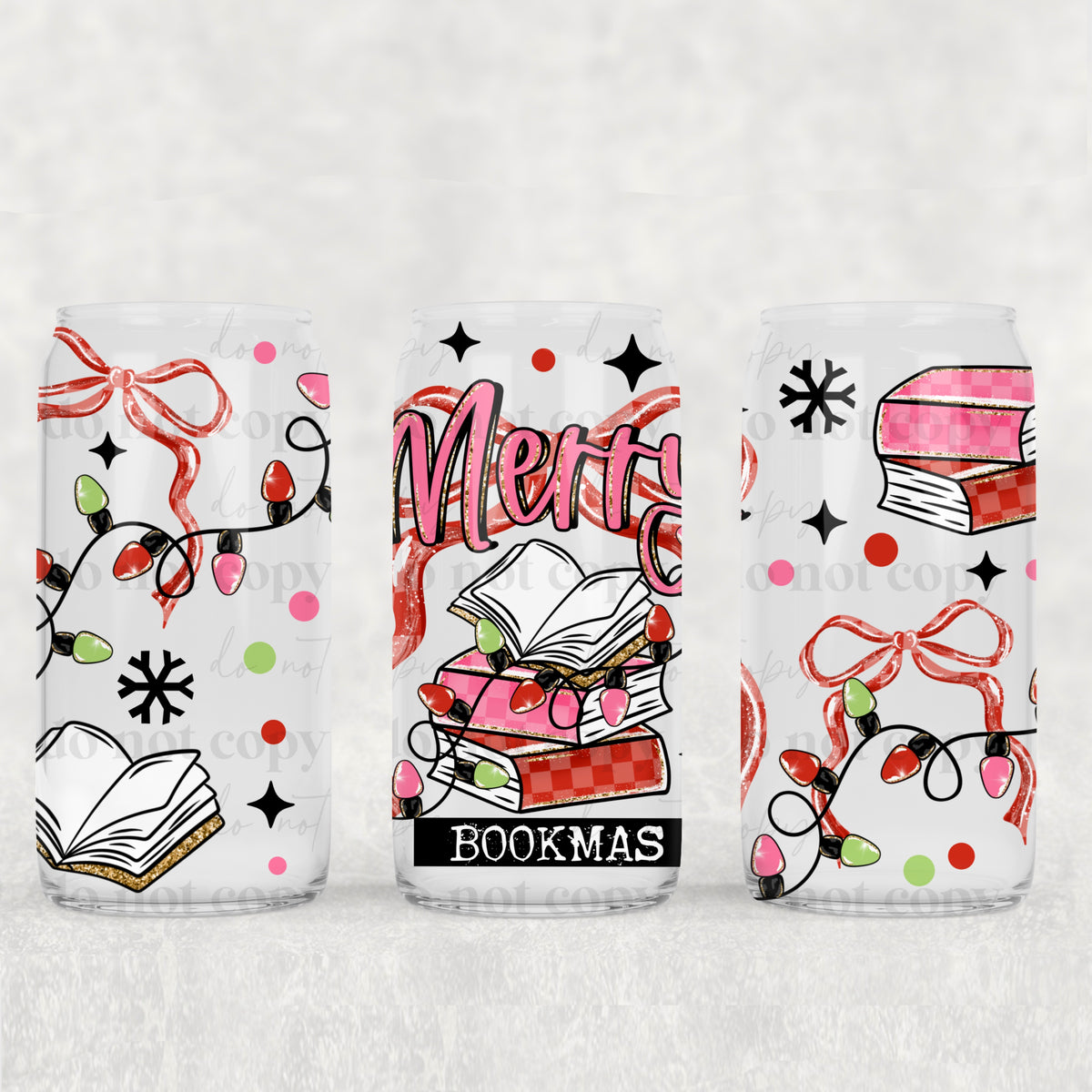 0473 merry bookmas (CSC) UV DTF WRAP