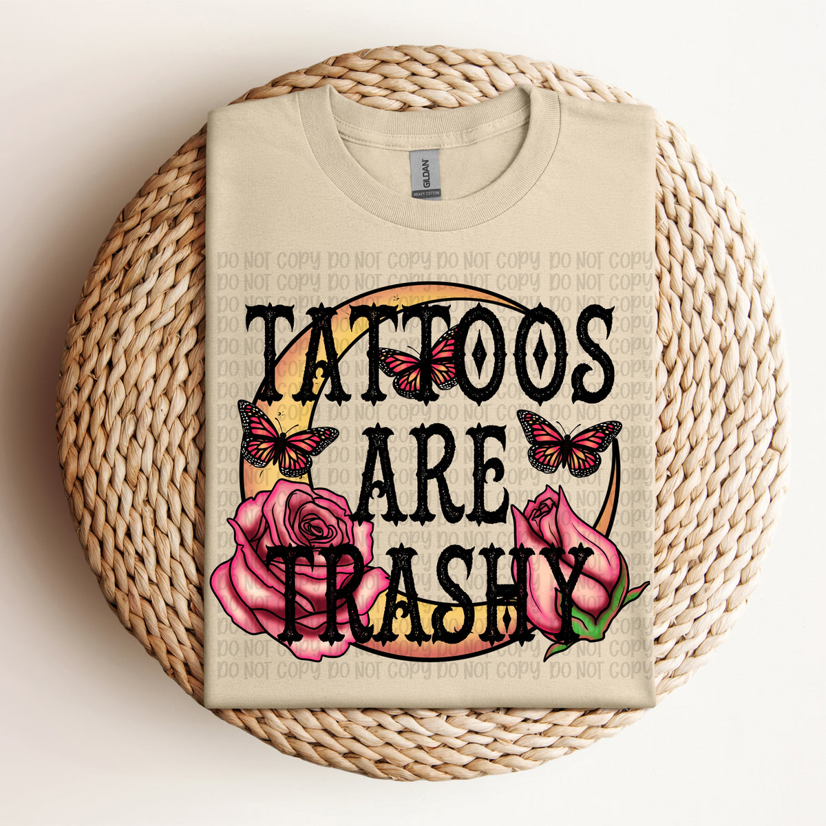 Tattoos are trash moon (VP) DTF Transfer