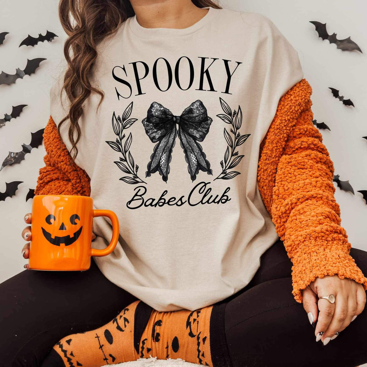 Spooky babes club black 34225 DTF transfer