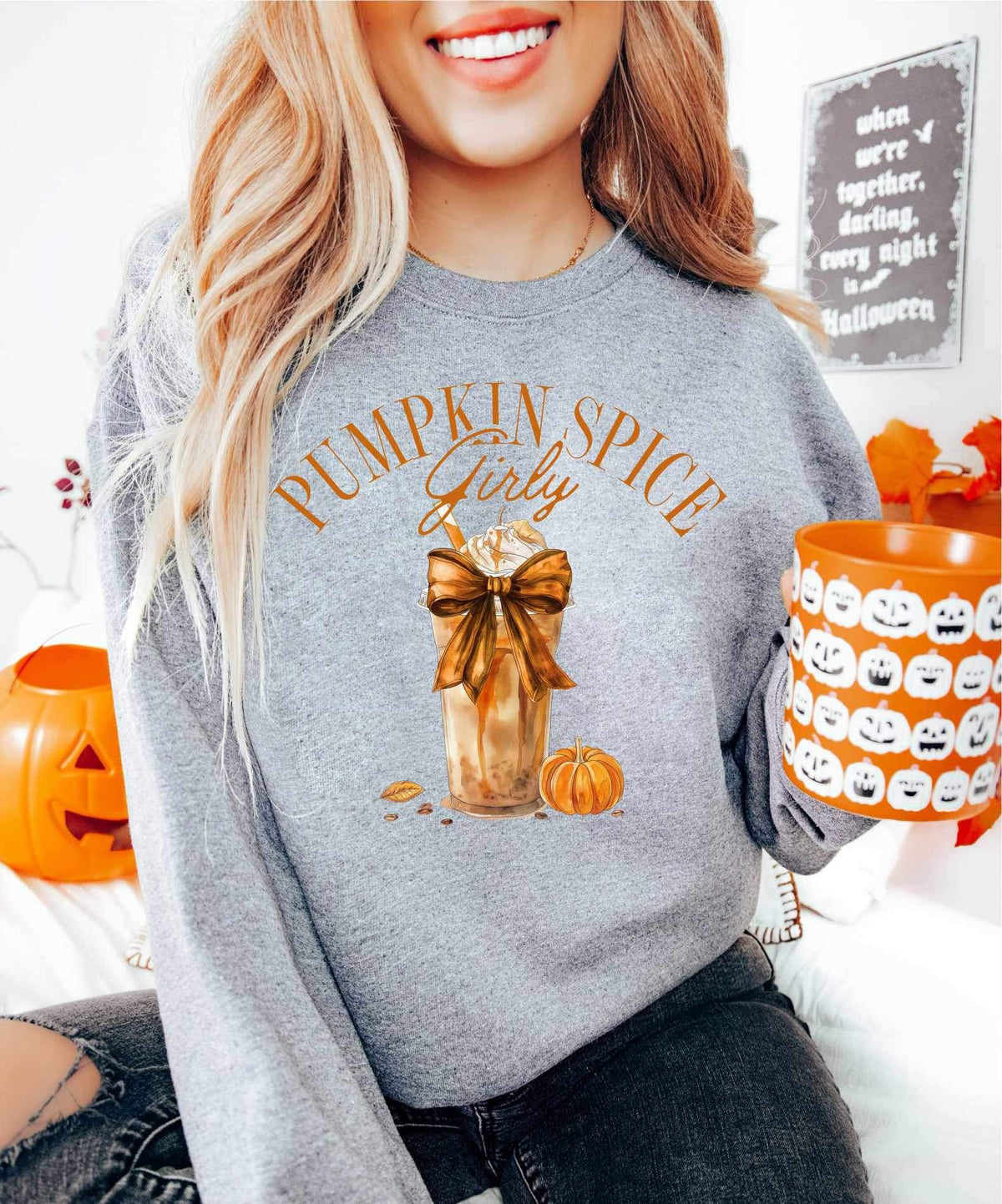 Pumpkin spice girly cup 34261 DTF transfer