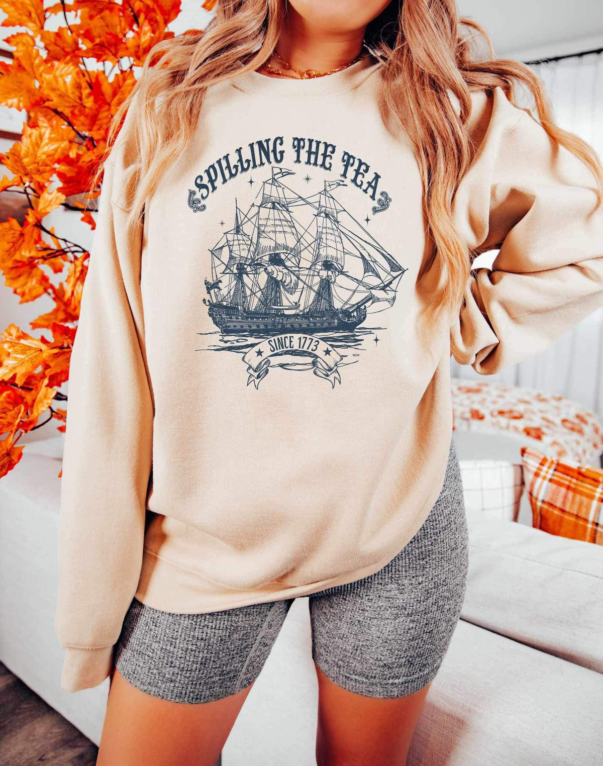 Spilling the tea ship 34238 DTF transfer