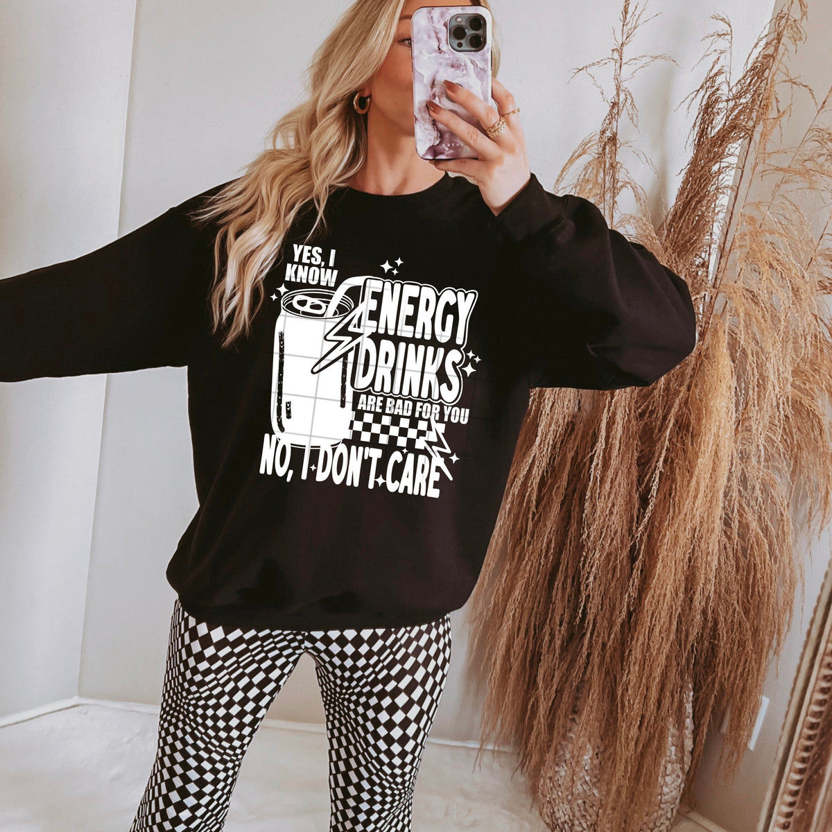 I know energy drinks are bad WHITE (CSC) 105005 DTF transfer