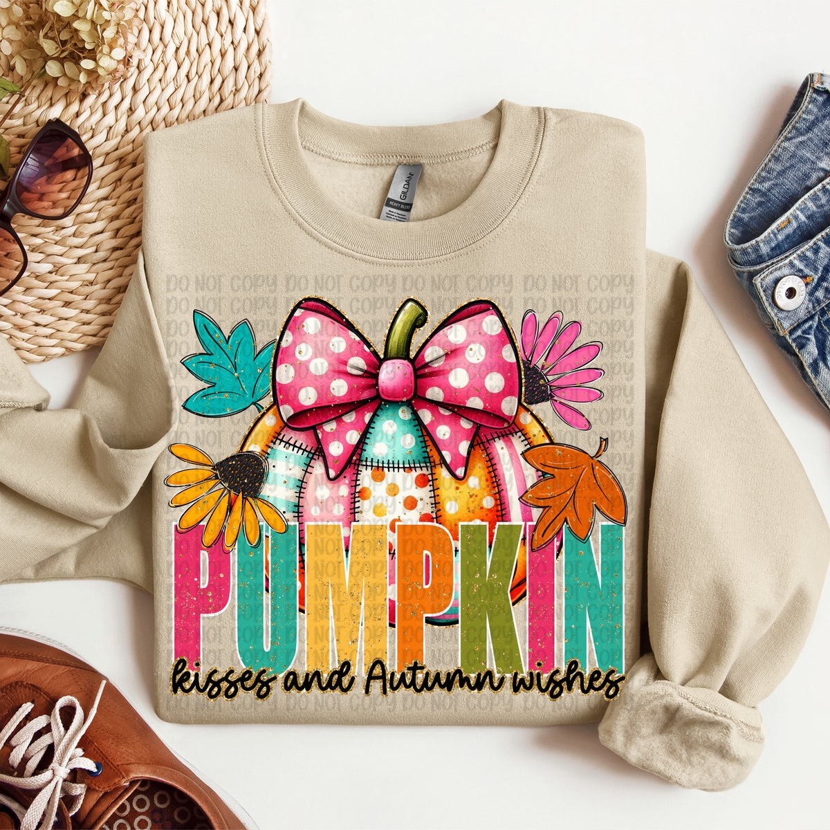 Pumpkin kisses and autumn wishes (VP) DTF Transfer
