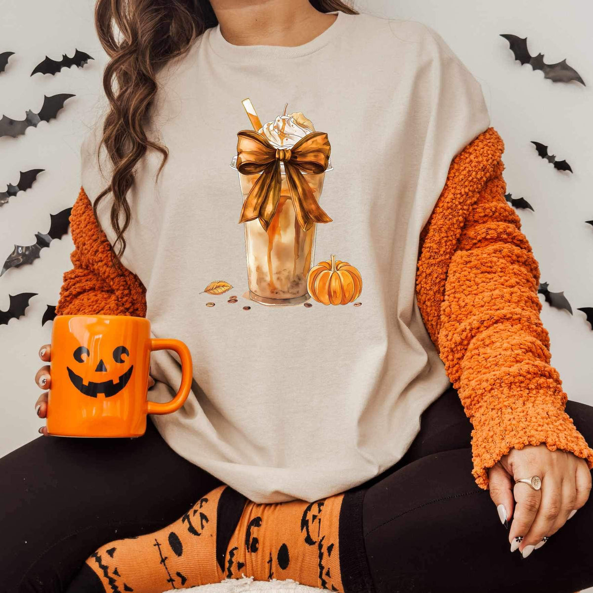 Pumpkin spice drink 34242 DTF transfer