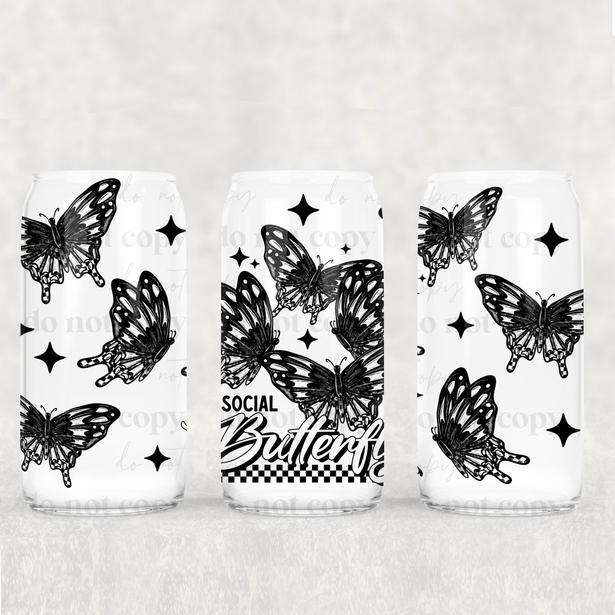 0533 antisocial butterfly (CSC) UV DTF WRAP