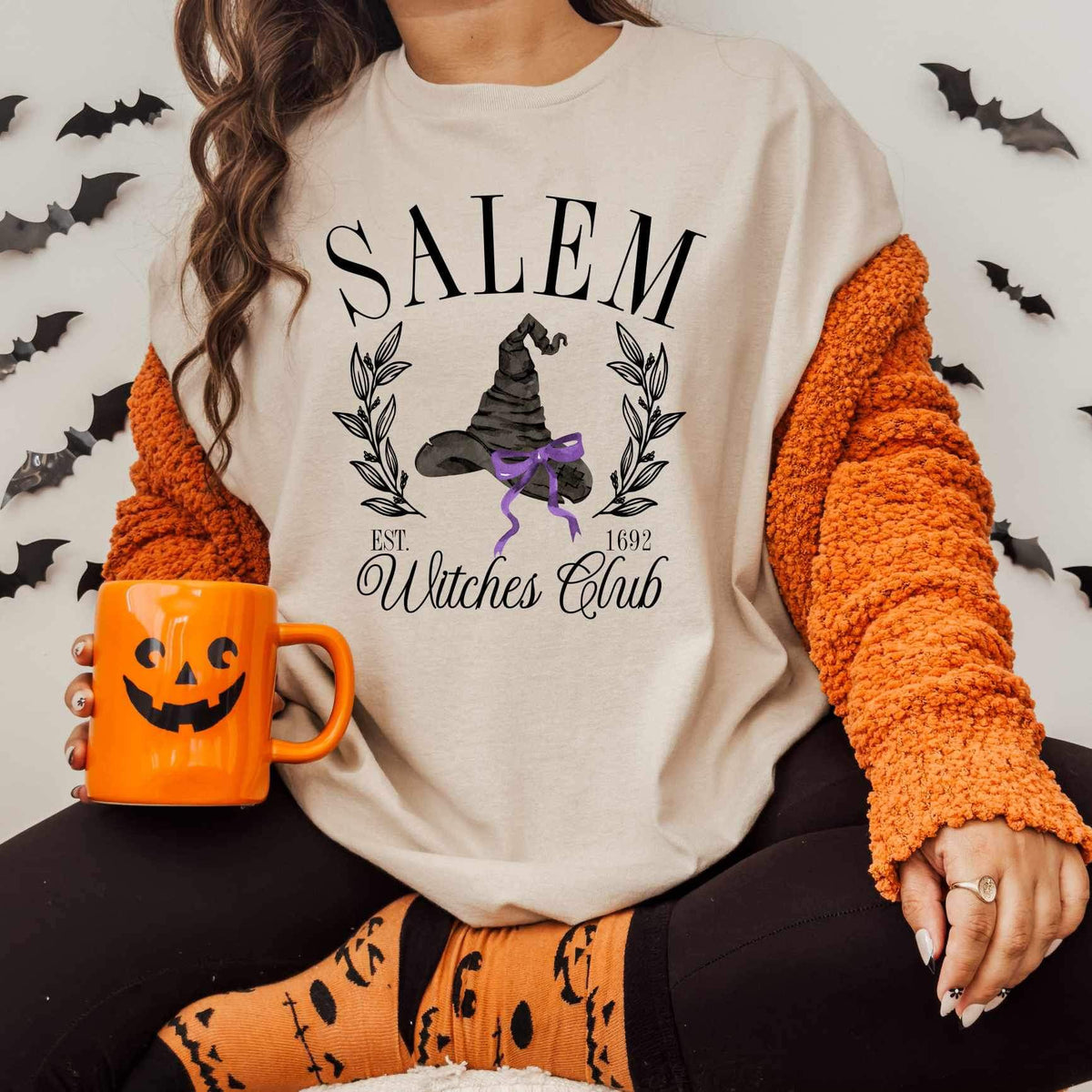 Salem witches club hat  34279  DTF transfer