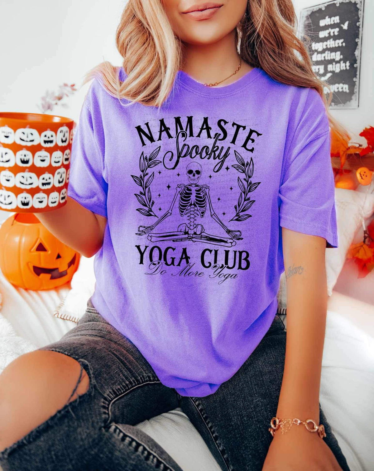 Namaste yoga club BLACK 34214 DTF transfer