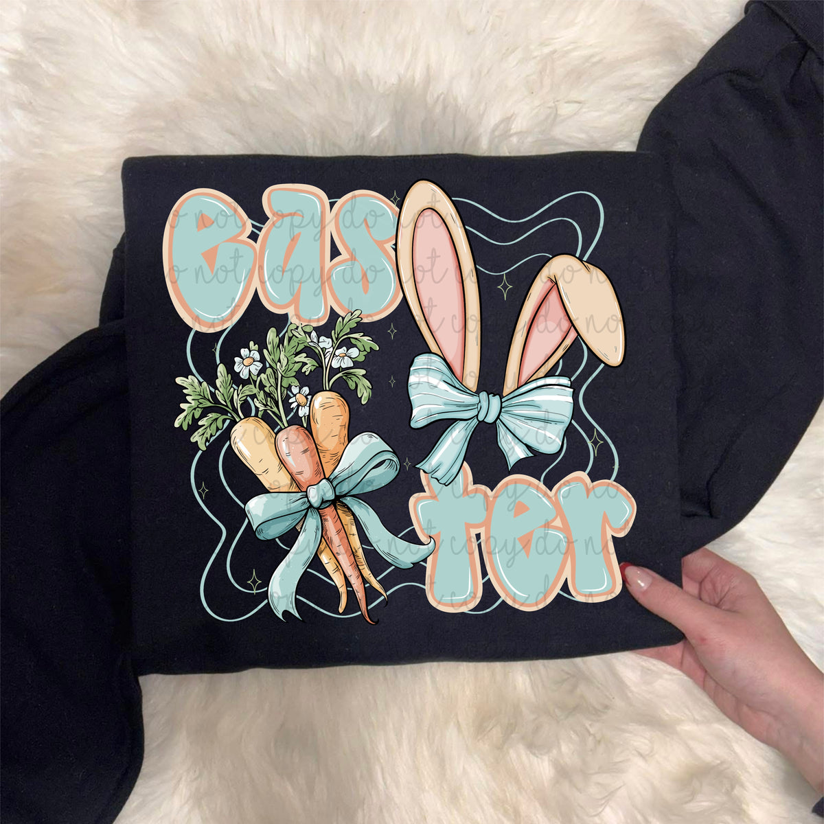 Easter carrot bundle bunny ears (MMD) DTF Transfer