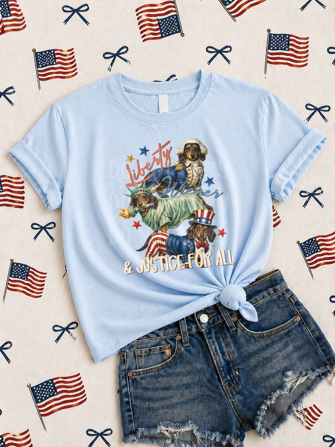Liberty wieners & justice for all (DD) DTF transfer