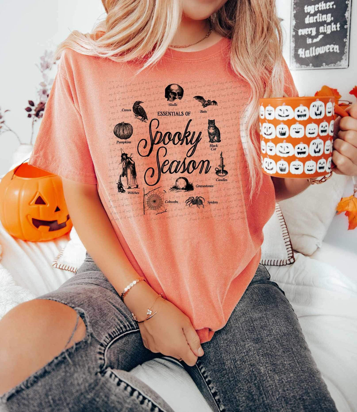 Spooky season items BLACK 34207 DTF transfer