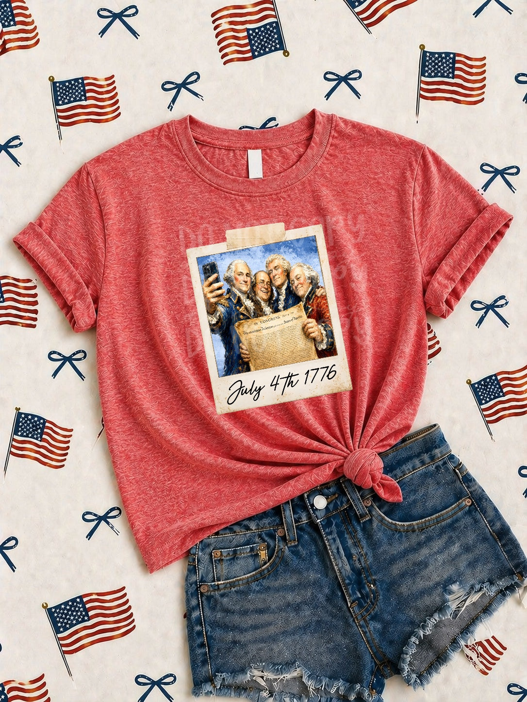 July 4th 1776 polaroid (DD) DTF transfer