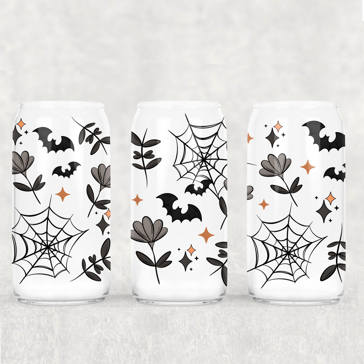 0606 spider webs and gray flowers (CSC) UV DTF WRAP
