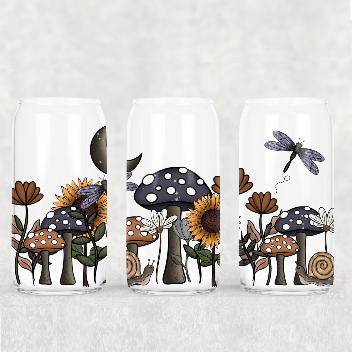 0609 mushrooms and flowers (CSC) UV DTF WRAP