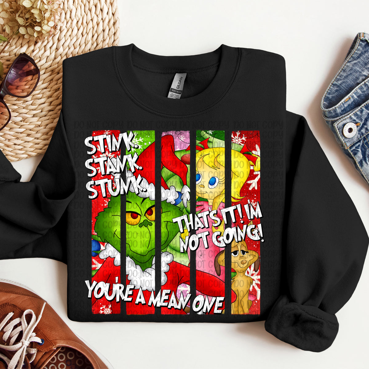 Stink Stank Stunk brushstroke frames (VP) DTF Transfer