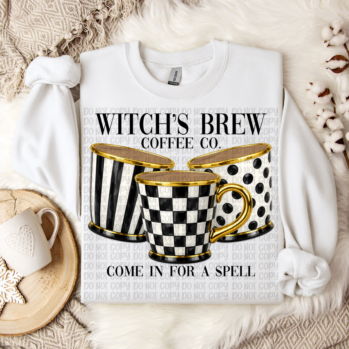 Witches brew coffee co. BLACK (VP) DTF Transfer