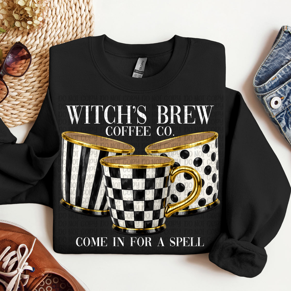 Witches brew coffee co. WHITE (VP) DTF Transfer